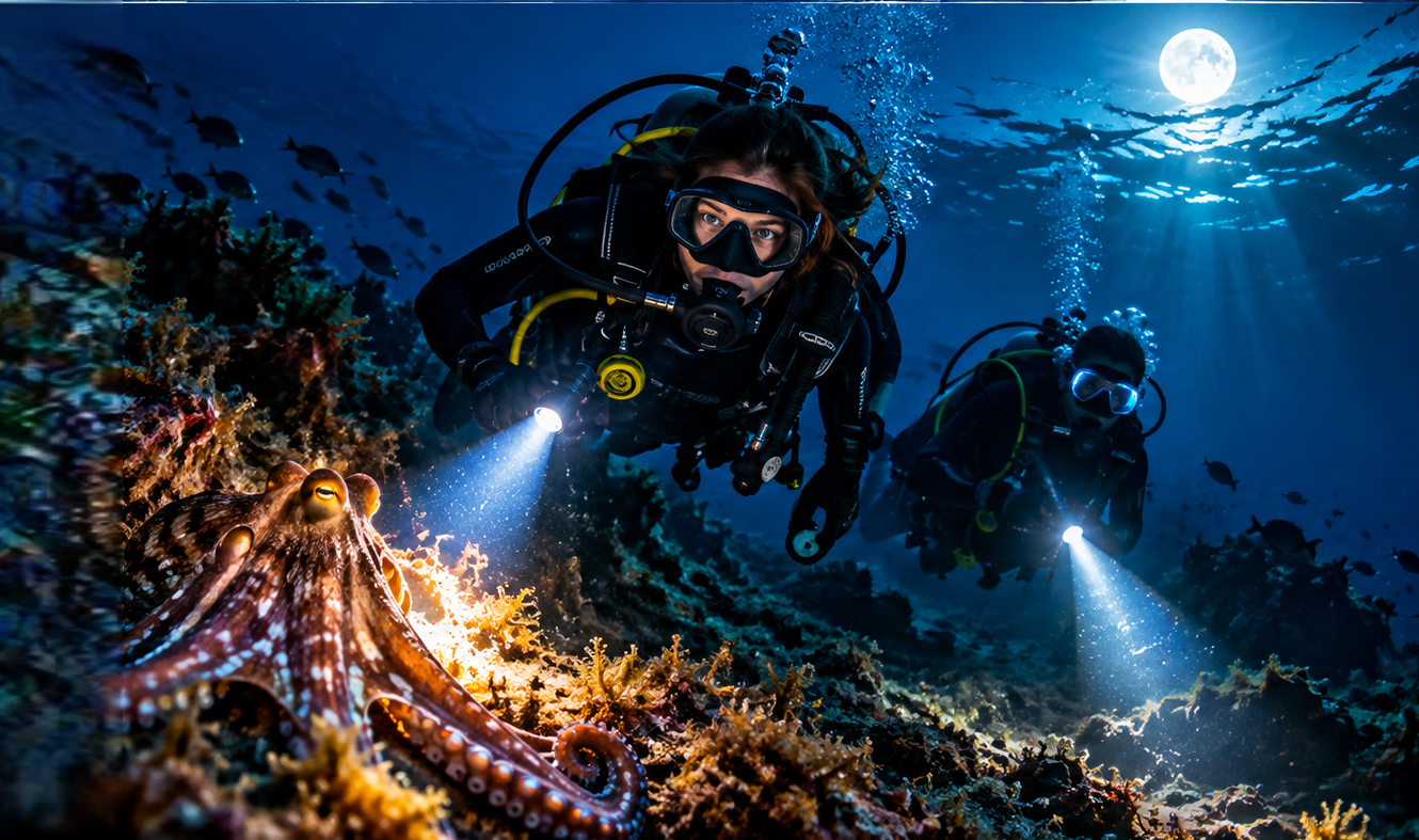 CURSO BUCEO NOCTURNO ESPECIALIDAD PADI