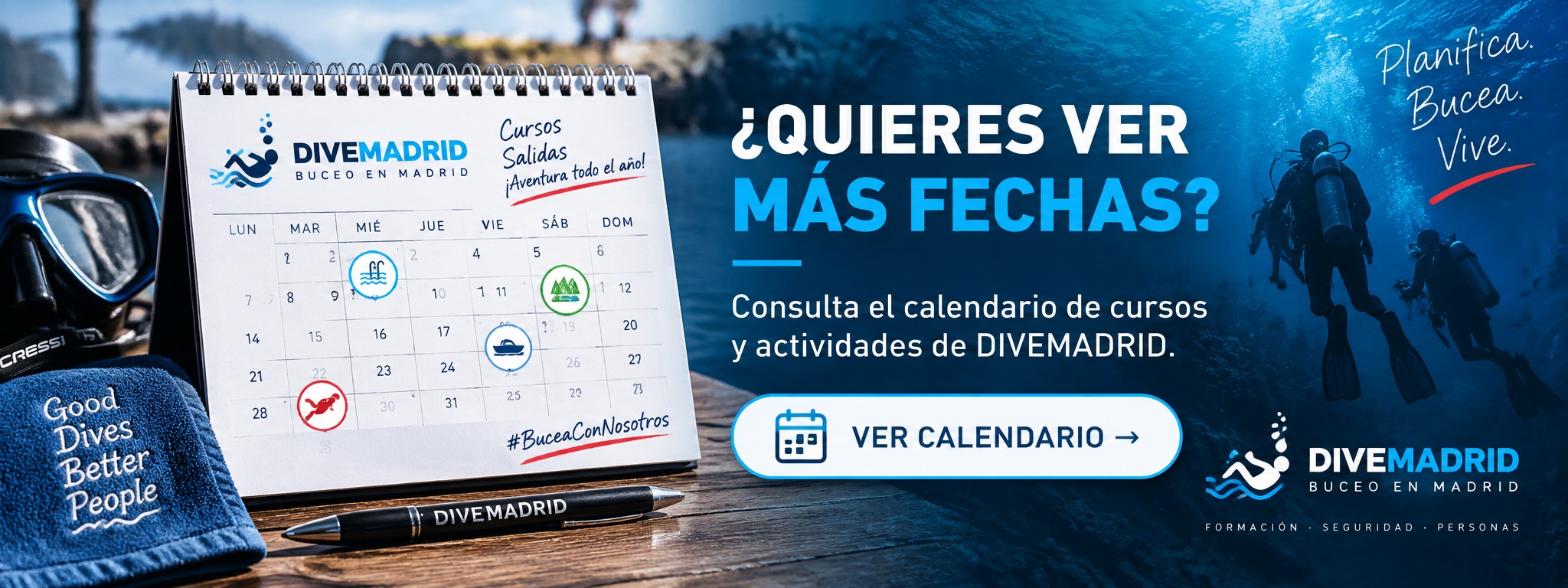DIVEMADRID centro PADI de buceo en Madrid