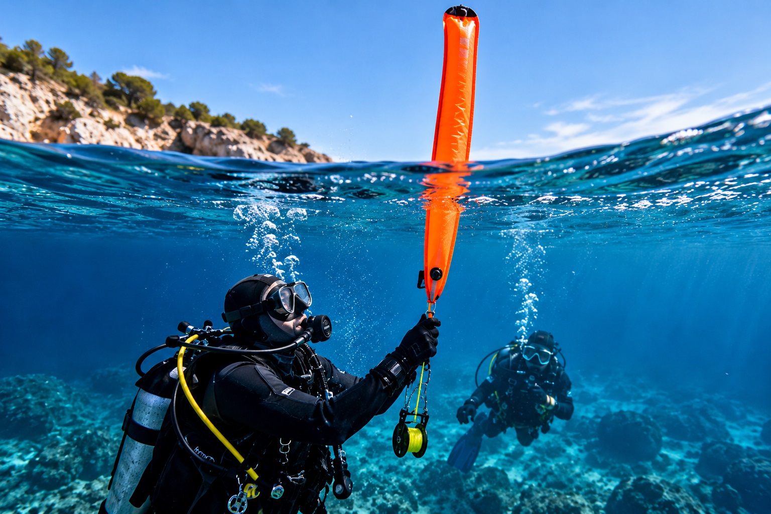 PADI CURSO Buceador con Boya Marcadora de Superficie Retardada (DSMB)